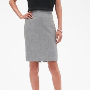 Banana Republic Factory Gray Melange Pencil Skirt
